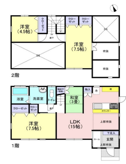 【間取り】 | 鴻巣市八幡田　中古戸建