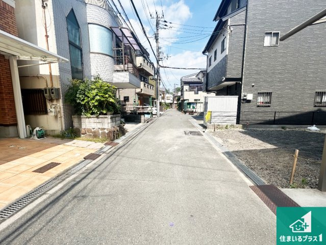 大阪市鶴見区緑　新築一戸建ての前面道路含む現地写真|周辺は落ち着いた街並みの住宅地！子育てがしやすい住環境です！まだ未完成ですが、現地でしかわからない事もございます。是非一度ご覧ください。