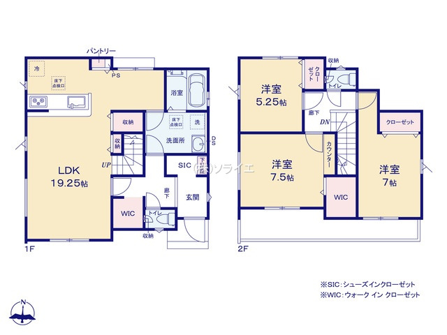 所沢市荒幡9期　全1棟　新築戸建　グラファーレの間取り