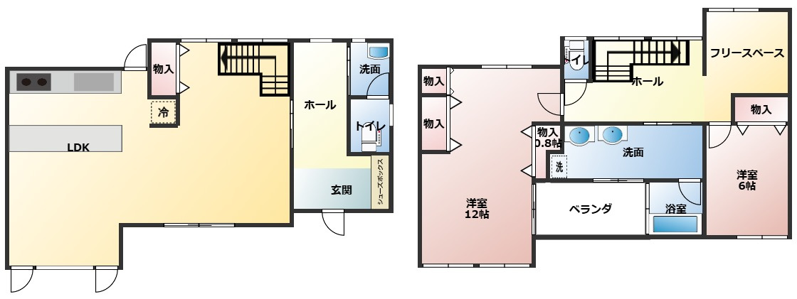 南紀の台戸建の間取り