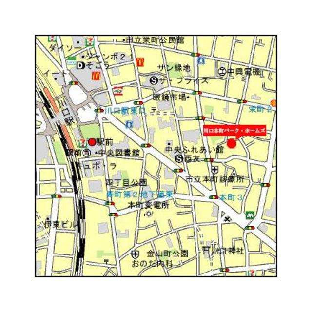 川口本町パーク・ホームズの地図
