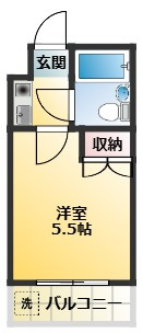 ジュネパレス蒲生第一の間取り