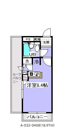 ローズガーデンＡ３２番館　A-032の間取り