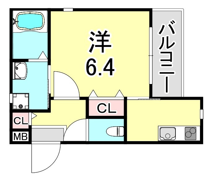 CROUD武庫之荘の間取り