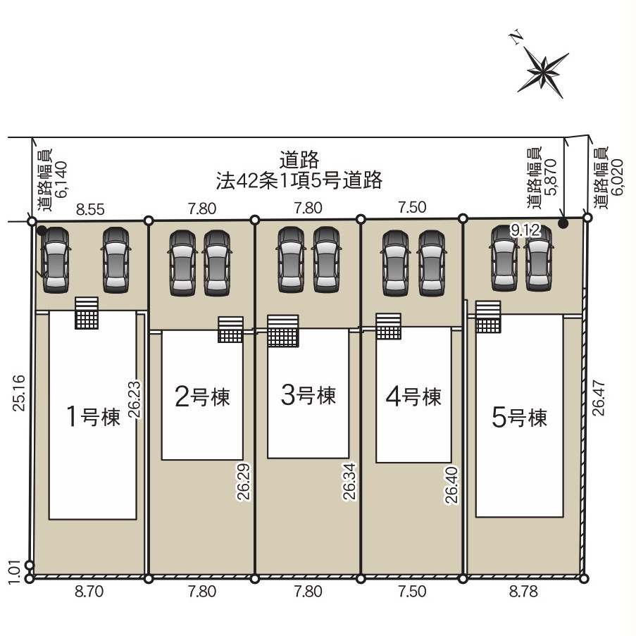 上田市上塩尻第２の区画図