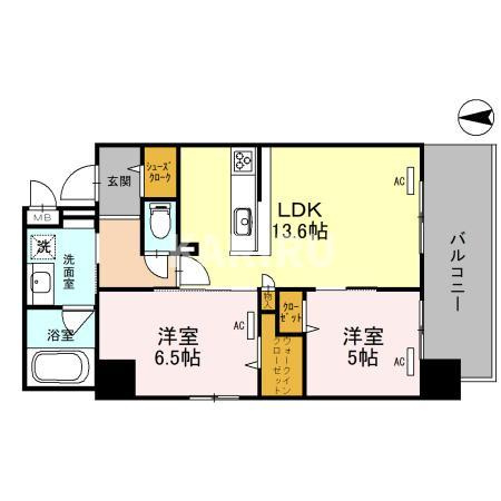 CREST COURT DOSHINの間取り