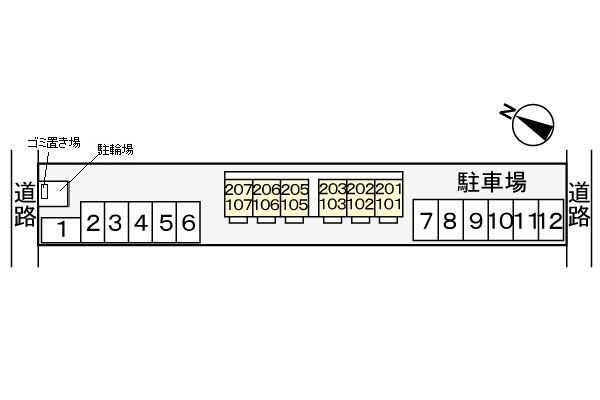 メゾン・フリーデの駐車場
