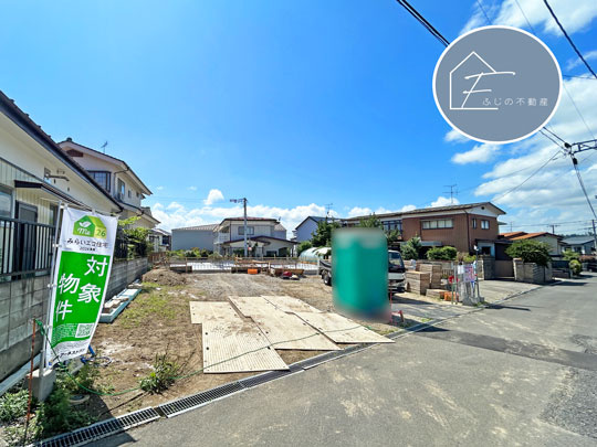 【多賀城市高崎】多賀城でお家買うなら地域密着≪ふじの不動産≫の前面道路含む現地写真