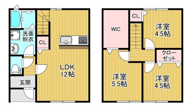 Maison BLanche Ⅱの間取り