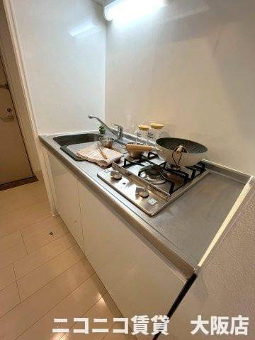 大阪市東淀川区大桐３丁目のアパートのキッチン|CG画像です。家具家電付きではありません