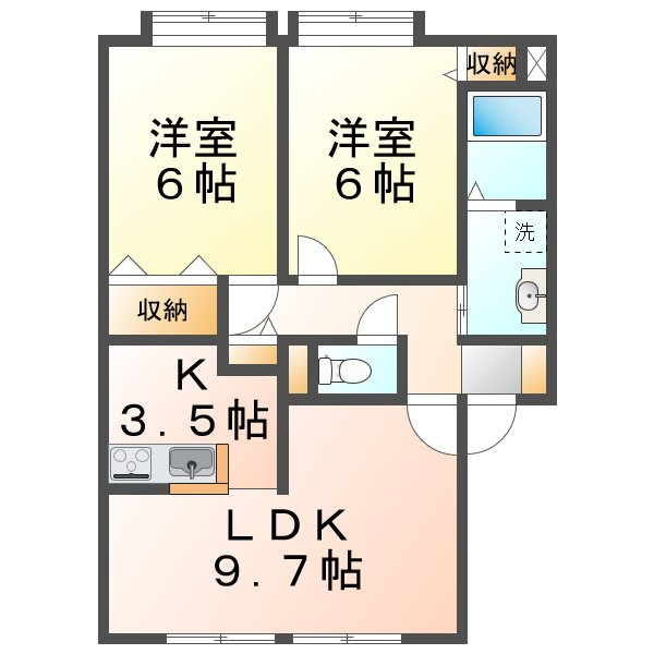 ボヌールの間取り
