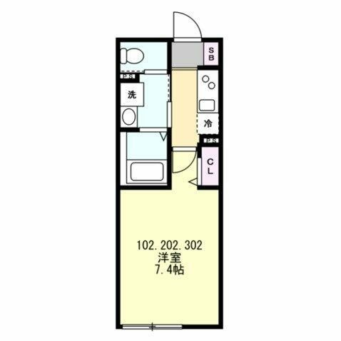 ベイルームハイム横濱保土ヶ谷の間取り