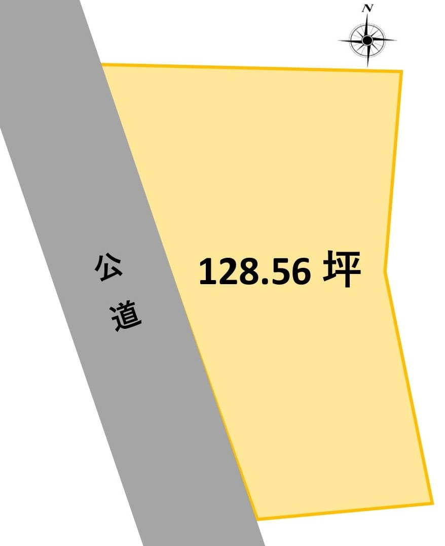 売地　前橋市亀里町の区画図