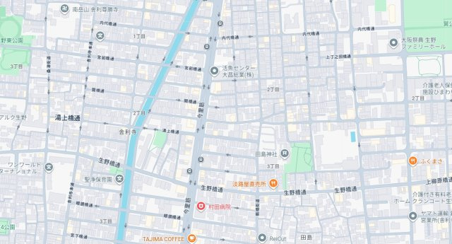 大阪市生野区田島　第4期　新築一戸建ての地図