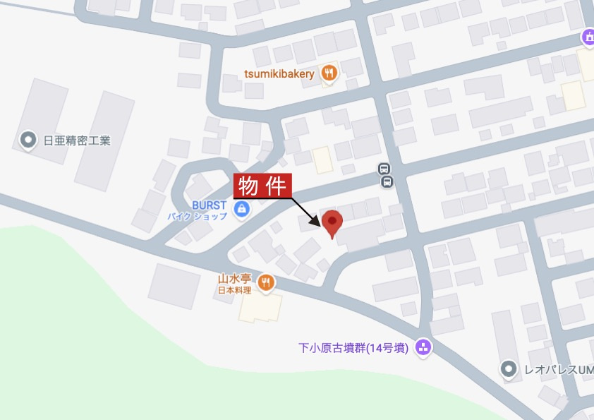 いなべ市大安町中央ヶ丘1丁目の地図|詳細Map