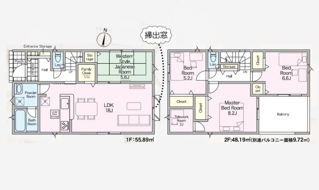 【間取り】 | 福岡市早良区干隈5丁目第16　1号棟（全2棟）【仲介手数料無料・0円】 | 平日、土日祝日もお好きな日時にご見学可能です。お気軽にお問合せ下さい。