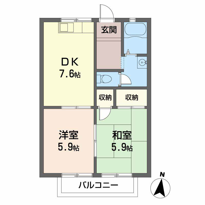 レインボーHABUの間取り