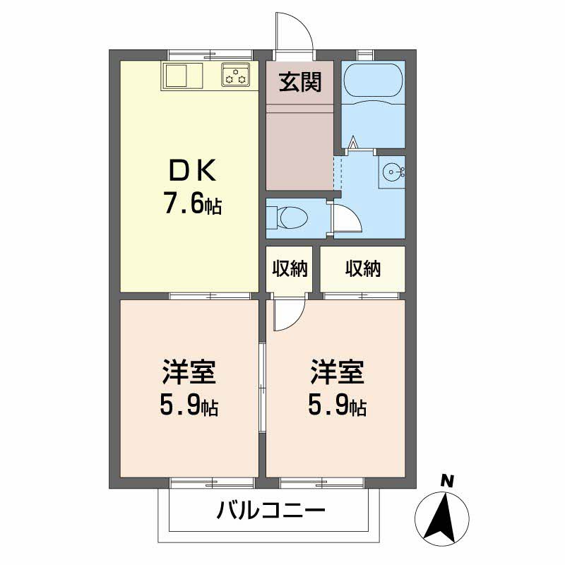 レインボーHABUの間取り