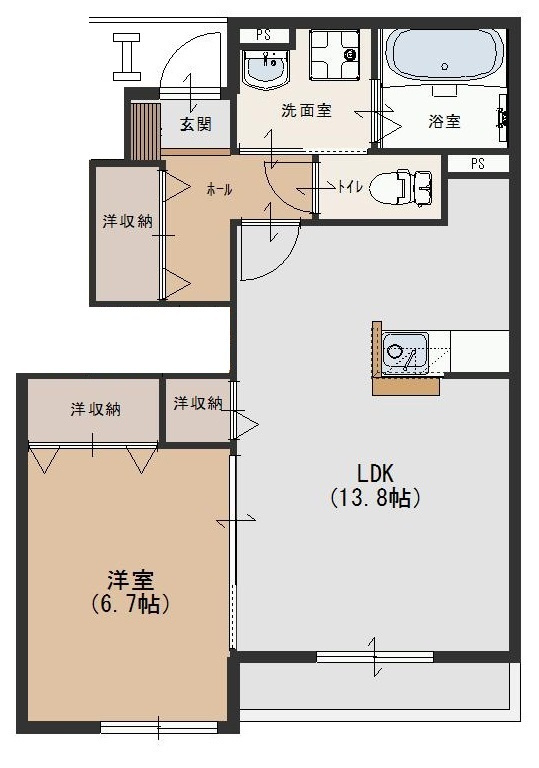 ソレイユ狭山ヶ丘の間取り
