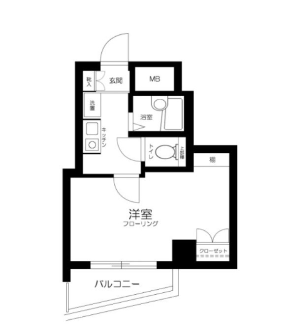 杉並区高円寺南５丁目の賃貸マンションの間取り