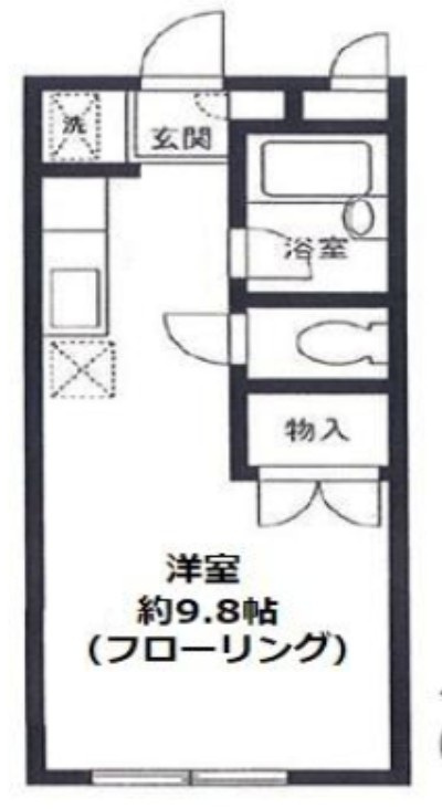 クレール川崎の間取り|間取りです。