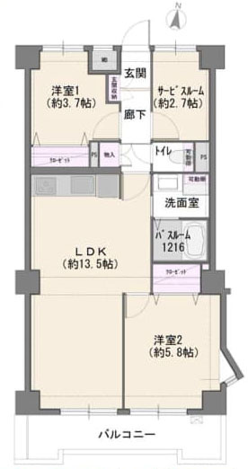 東久留米市大門町２丁目の中古マンション