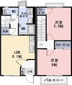 ハピネスKの間取り