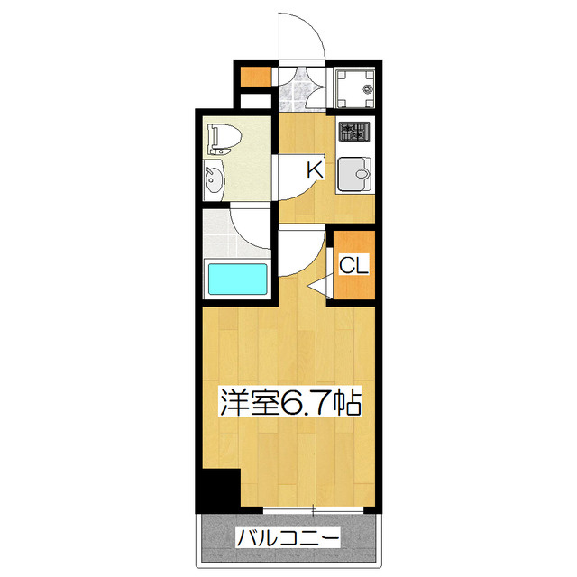 プレミアムキューブ東十条Ａｒｉａの間取り|南西向きです！