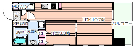 【間取り】 | グランシス江坂