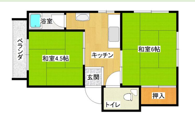 新堂マンションの間取り