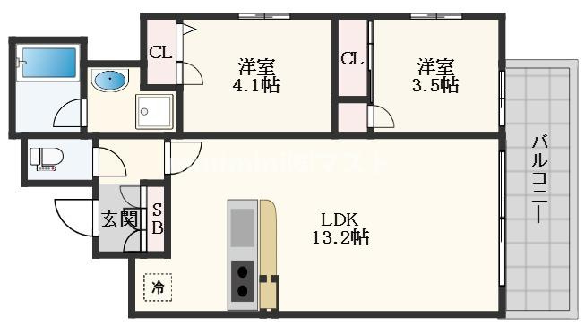 プレサンスレイズ新梅田の間取り