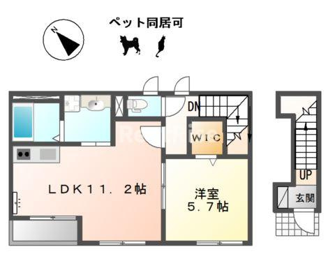 スカイハイツ　ソレイユの間取り