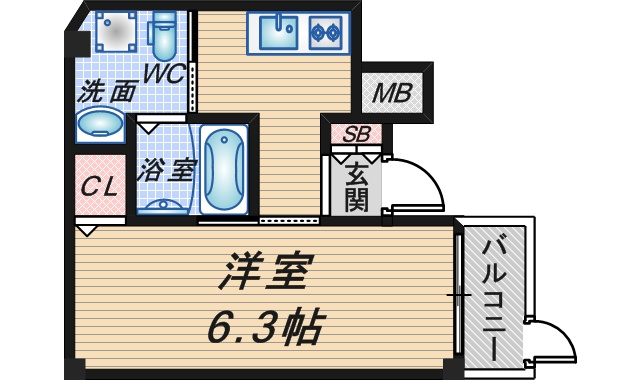 SQUARE９豊中の間取り