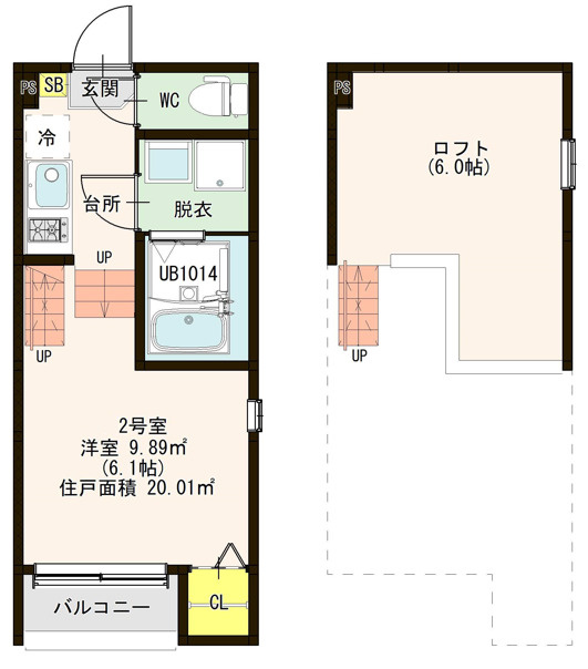 Calma本陣の間取り