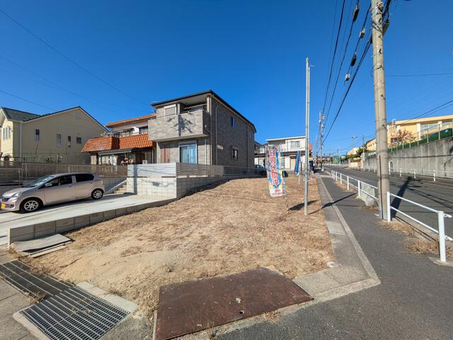 【トーヨーホーム売主/売土地】名東区陸前町A区画の前面道路含む現地写真|現地（2025年11月）撮影
角地　出入り楽々
