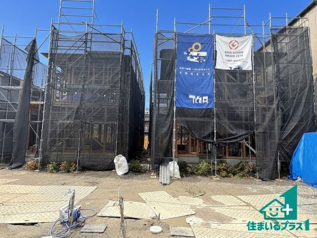 ●3(土)4(日)現地説明会！　大和高田市蔵之宮町　全2邸の外観|お近くの同じ売主さんが建築したお家をご案内致します。実際に使われている設備をご覧ください。