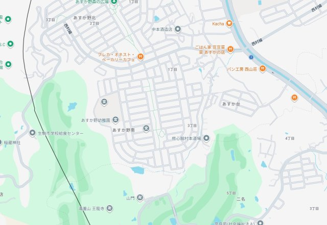 ●29(土)30(日)現地説明会！　生駒市あすか台　限定1邸の地図
