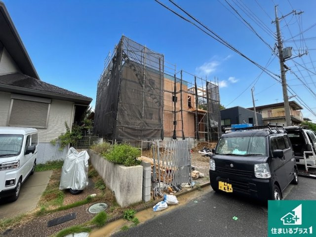 ●3(土)4(日)現地説明会！　生駒市あすか台　限定1邸の外観|建築中ですが現地を見ると分かる事もございますので、ぜひ一度現地をご覧ください。