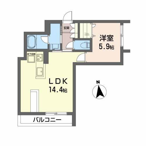 ロイヤルシャーメゾン栗林の間取り