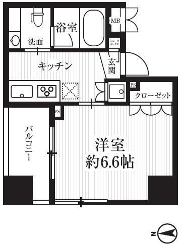ＨＦ千駄木レジデンスの間取り