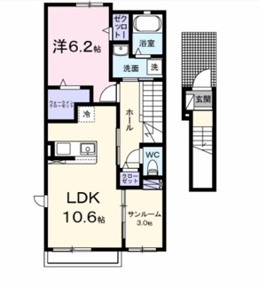 【間取り】 | 木ノ本アパートＢ