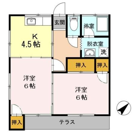 かつきハイツの間取り