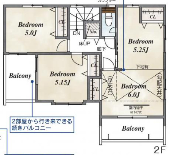 【仲介手数料無料】狭山市柏原１４期全３棟１号棟　狭山の不動産なら西武ハウジングの間取り