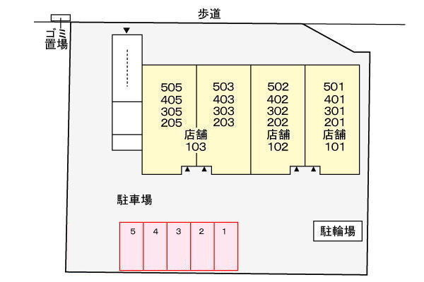 第3パールメゾン増田の駐車場