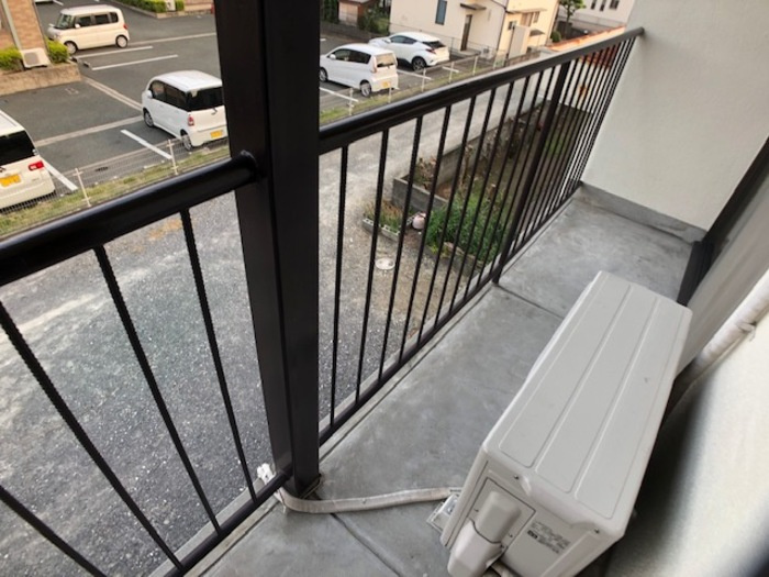 かつきハイツのバルコニー