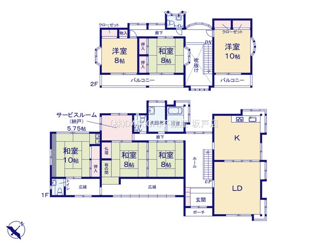 【間取り】 | 坂戸市赤尾　中古戸建