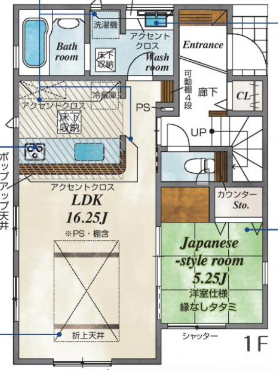 【仲介手数料無料】狭山市柏原１４期全３棟２号棟　狭山の不動産なら西武ハウジングの間取り