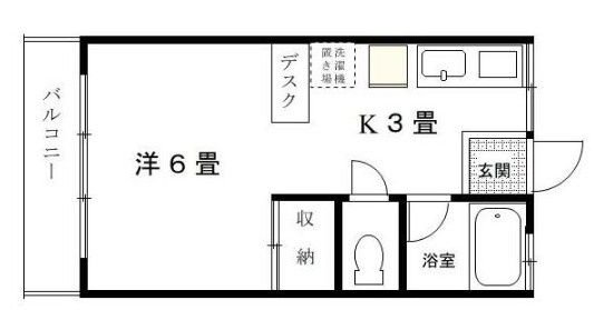 みどりハイツの間取り|間取りです。