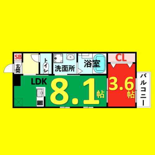 robot　home山王　名古屋市賃貸　仲介手数料無料の間取り