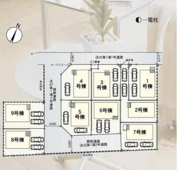 【区画図】 | 北本市二ツ家第1　CRADLE GARDEN　新築戸建　全9棟　2号棟